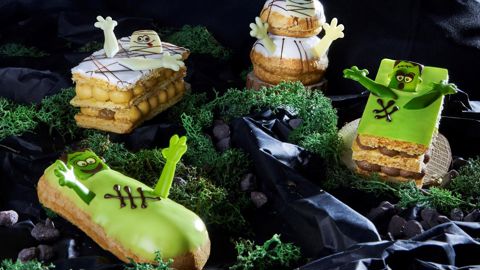 Associée à une crème pâtissière caramel, la poire se décline aussi en millefeuille grâce au fourrage Dawn Delifruit Classic. © Dawn Foods Associée à une crème pâtissière caramel, la poire se décline aussi en millefeuille grâce au fourrage Dawn Delifruit Classic. © Dawn Foods